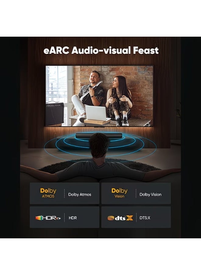 CABLE CONV 8K HDMI 2.1 Cable 5Meter 8K@60Hz, 4K@120Hz, 2K@240Hz, 1080P@240Hz, 48Gbps, 3D, HDR, HDCP, eARC, Dolby - Ultra High Speed HDMI Cord for Laptop, Computer, Monitor, Projectors, TV, PS4, PS5, Xbox, Switch, HDTV,DSLR Camera - Image 4